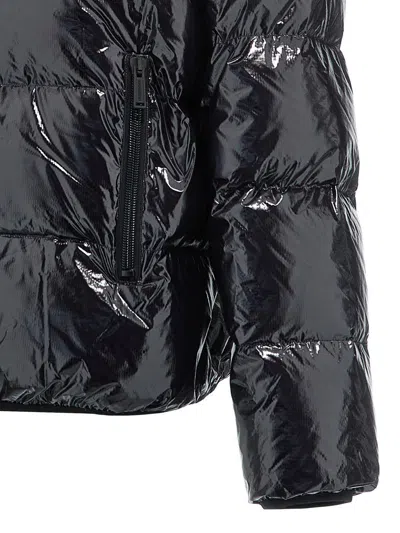 Shop Dsquared2 Glossy Nylon Down Jacket In Black