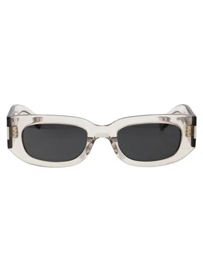 Saint Laurent Eyewear Sunglasses In Beige