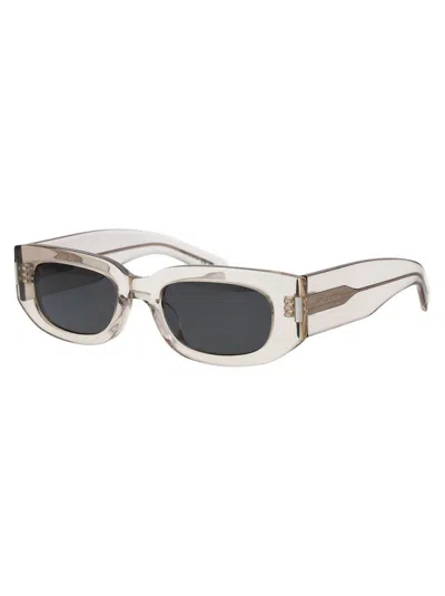 Saint Laurent Eyewear Sunglasses In Beige