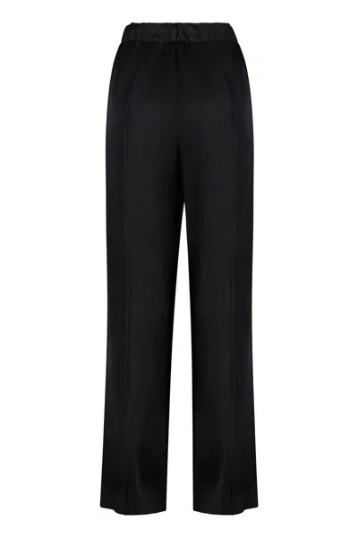 Jil Sander High Waist Wide-leg Trousers In Multicolor