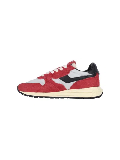 Autry Reelwind Low-cut Sneakers In Red
