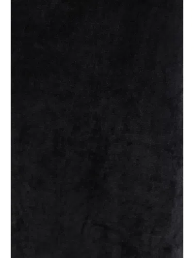 Balenciaga Black Drawstring Maxi Skirt In Black