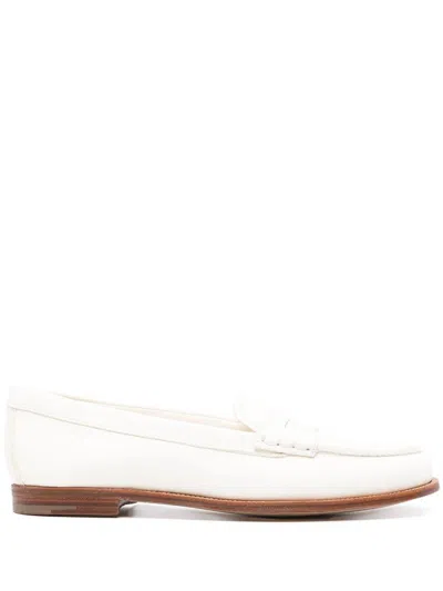 Shop Church's Leather Loafers Shoes In White