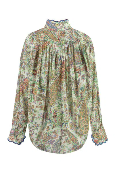 Etro Paisley Print Blouse In Multicolor