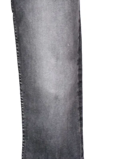 Mother The High Waisted Rascal Slice Undone Hem Friday The 13th Jeans In Gray