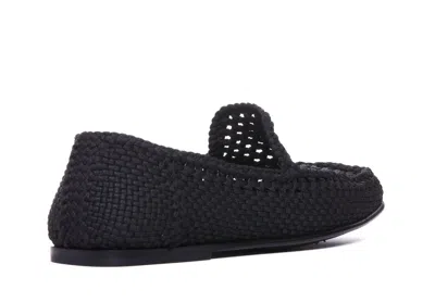 Dolce & Gabbana Crochet Slippers In Black