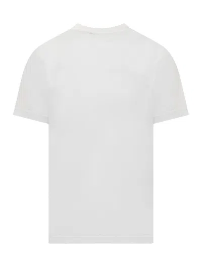 Marni White Cotton T-shirt With Logo Print In White