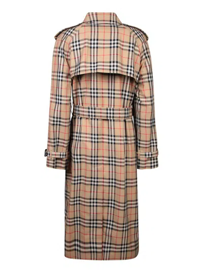 Shop Burberry Trench In Beige