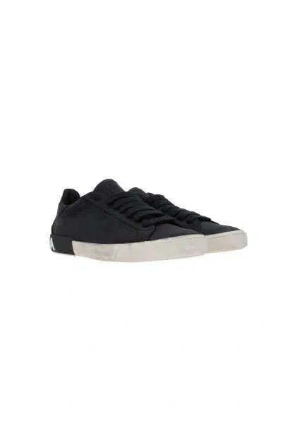 Dolce & Gabbana Low-top Sneakers Vintage Effect In Black