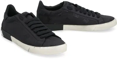 Dolce & Gabbana Low-top Sneakers Vintage Effect In Black