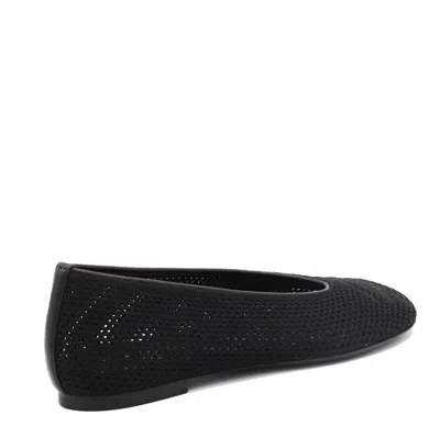 Burberry Mesh Ballerinas With Ekd Detail In Black