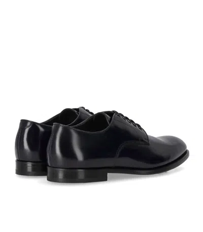 Doucal's Man Lace-up Shoes Midnight Blue Size 6.5 Soft Leather In Blue
