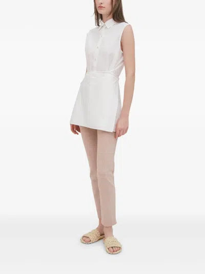 Rosetta Getty Plaid-pattern Skinny Trousers In Neutrals