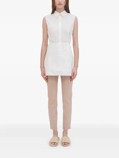 Rosetta Getty Plaid-pattern Skinny Trousers In Neutrals