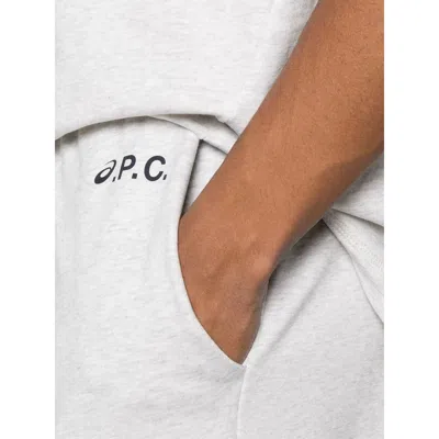 Asics X A.p.c. Gray Pants In White