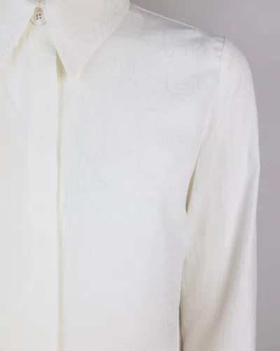 Elisabetta Franchi Camicia Lettering In Jacquard
