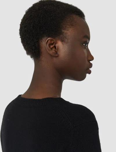 Joseph Pure Cashmere Round Neck Jumper In Black