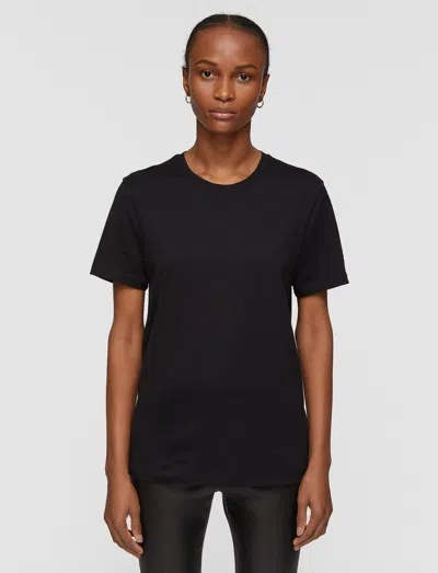 Joseph Round Neck Jersey T-shirt In Black