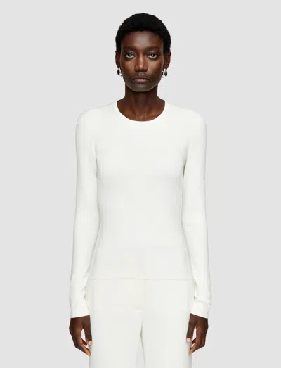 Joseph Silk Stretch Jumper In Black
