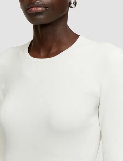 Joseph Silk Stretch Jumper In Black