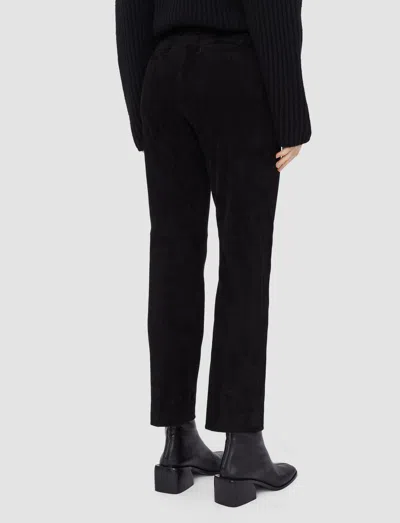 Joseph Suede Stretch Coleman Trousers In Black