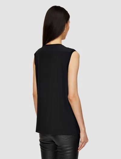 Joseph Bley Blouse Crepe De Soie In Black