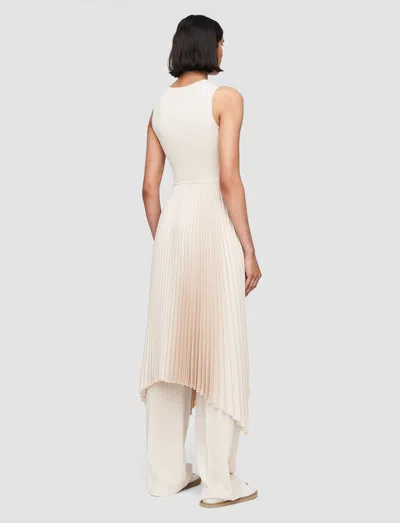 Joseph Knit Weave Plissé Dera Dress In Maplewood
