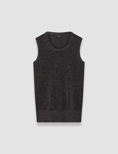 Joseph Lurex Knit Tank Top In Black