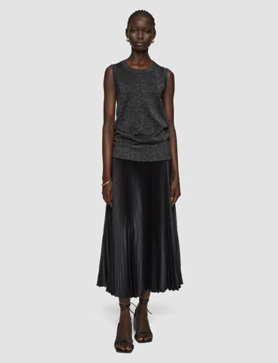 Joseph Lurex Knit Tank Top In Black