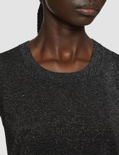 Joseph Lurex Knit Tank Top In Black