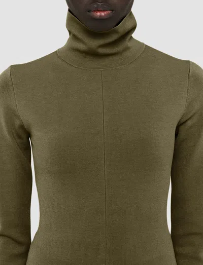 Joseph Silk Stretch Dress In Black