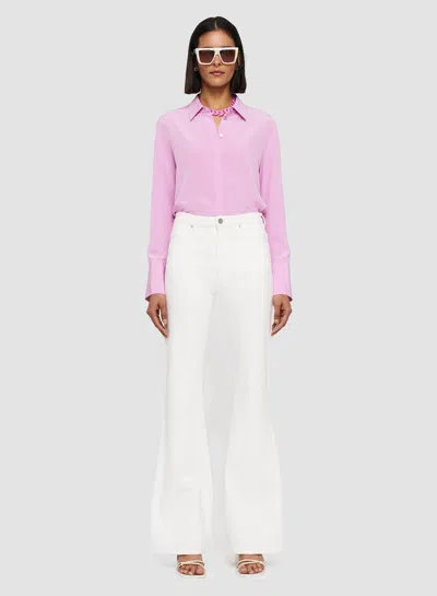 Joseph Denim Stretch Bond Trousers In White