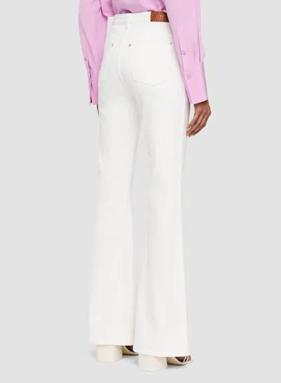 Joseph Denim Stretch Bond Trousers In White