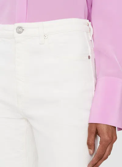 Joseph Denim Stretch Bond Trousers In White