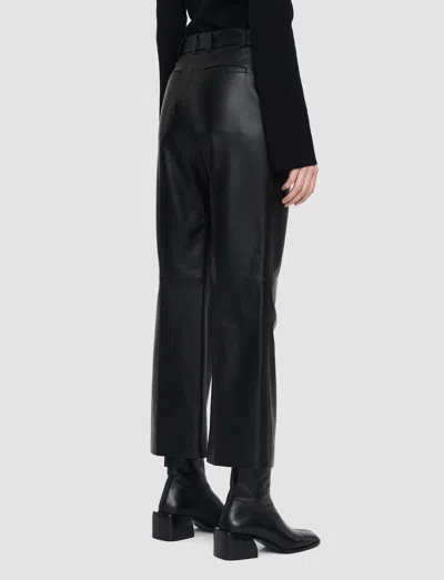 Joseph Nappa Leather Talia Trousers In Black