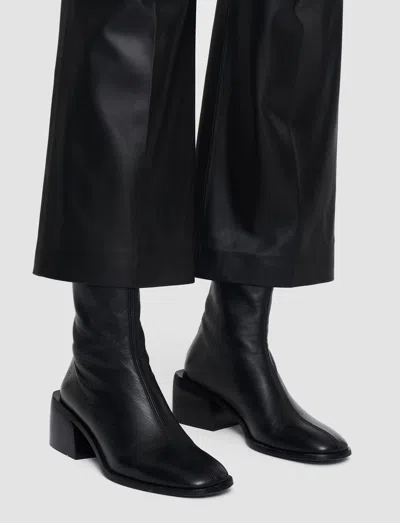 Joseph Nappa Leather Talia Trousers In Black
