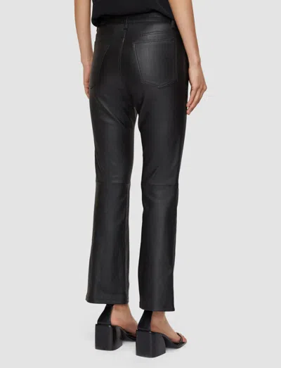 Joseph Leather Stretch Duke Trousers In Black