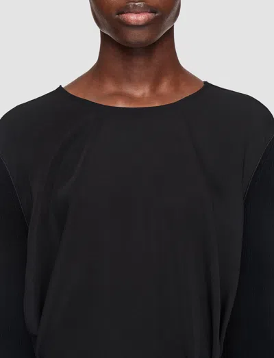 Joseph Drapy Cady Didot Dress In Black