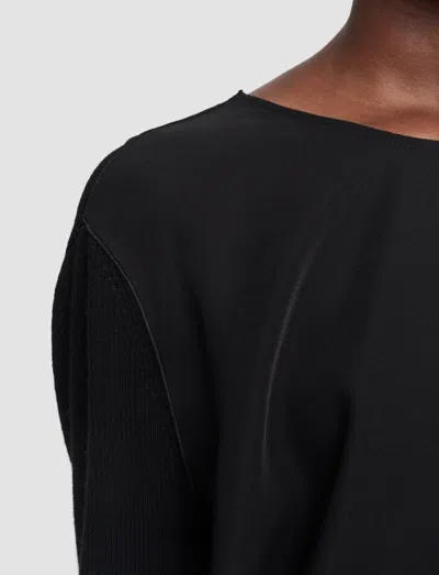 Joseph Drapy Cady Didot Dress In Black