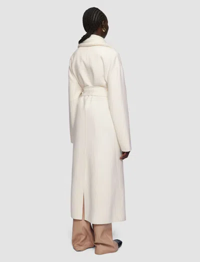 Joseph Rica Double Face Cashmere Coat In Ivory