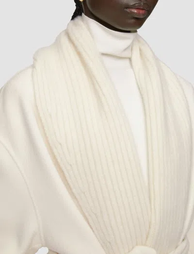 Joseph Rica Double Face Cashmere Coat In Ivory