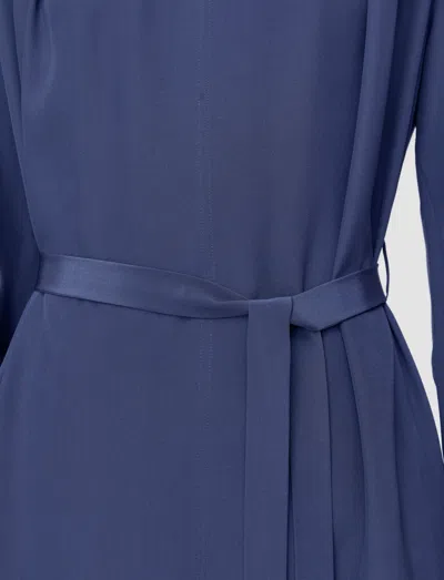 Joseph Bolero Silk Crepe De Chine Dress In Harbour