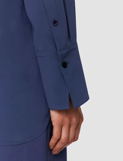 Joseph Joe Silk Crepe De Chine Blouse In Harbour