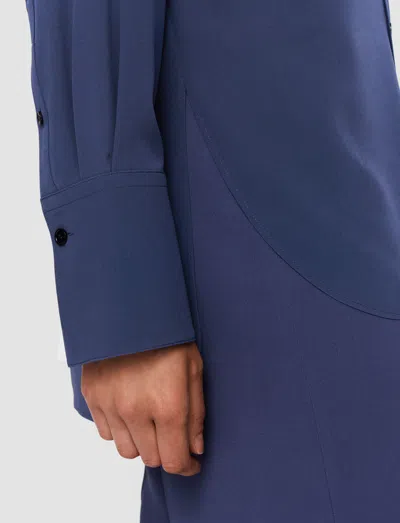 Joseph Joe Silk Crepe De Chine Blouse In Harbour