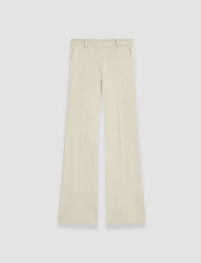 Joseph Womens Quail Tafira Flared-leg Stretch-woven Trousers In Beige