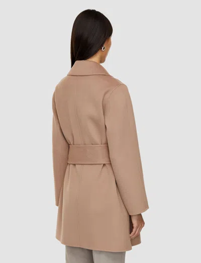 Joseph Clemence Double Face Cashmere Coat In Blusher