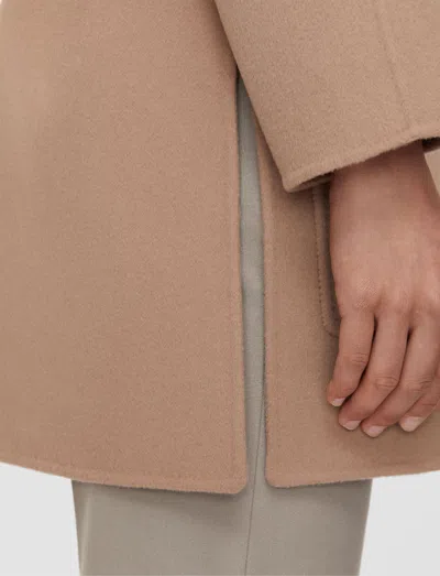 Joseph Clemence Double Face Cashmere Coat In Blusher