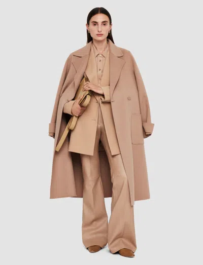 Joseph Arline Double Face Cashmere Coat In Blusher