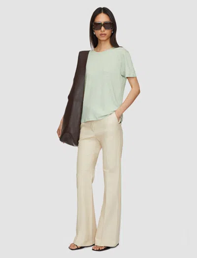 Joseph Womens Matcha Short-sleeve Linen Jersey T-shirt In Green