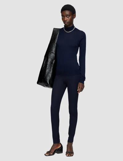Joseph Cropped Gabardine Leggings In Black